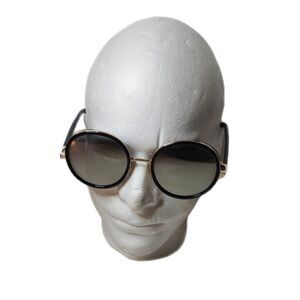 Jimmy Choo Andie Women’s Rd Sunglasses Blk Frame- Glitter Detailing-Mirror Lens